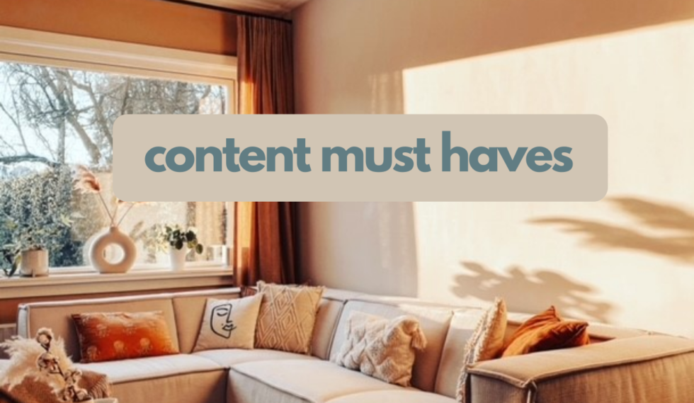 Content musthaves