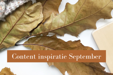 Content inspiratie September